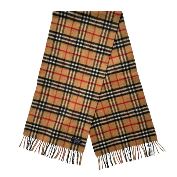 Burberry Accessories - Burberry London Cashmere Iconic Check Scarf England